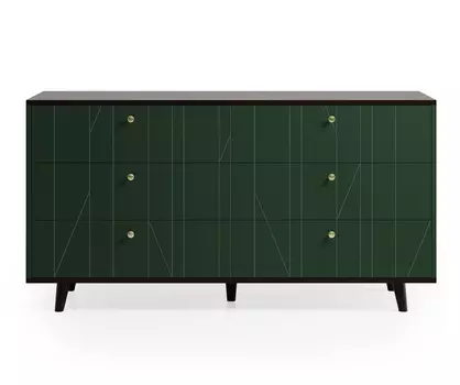 Комод twin (the idea) зеленый 157x82x45 см.