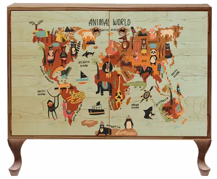 Комод zoo (to4rooms) бежевый 116x51x30 см.