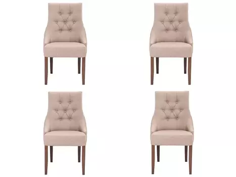 Комплект из 4 стульев classic (myfurnish) бежевый 52x102x70 см.