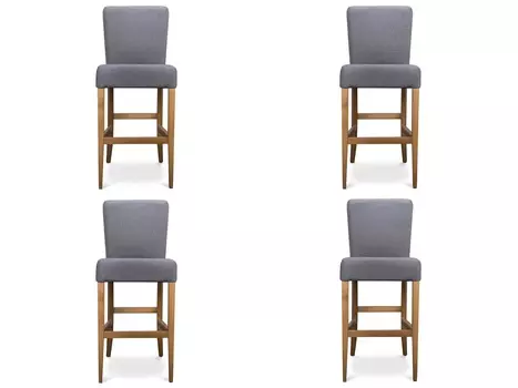 Комплект из 4 стульев pall (myfurnish) серый 45x116x54 см.
