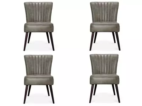 Комплект из 4 стульев uppsala (myfurnish) серый 57x86x56 см.