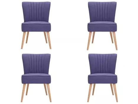 Комплект из 4 стульев uppsala (myfurnish) фиолетовый 57x86x55 см.