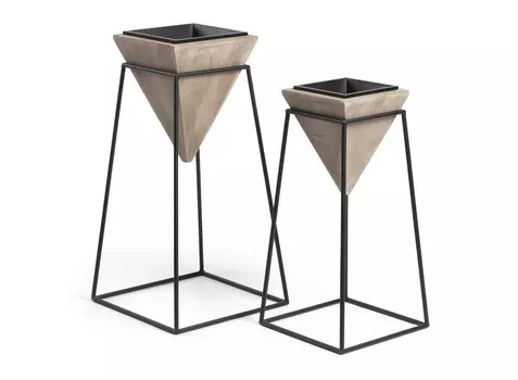 Комплект кашпо star (la forma) коричневый 35 см.