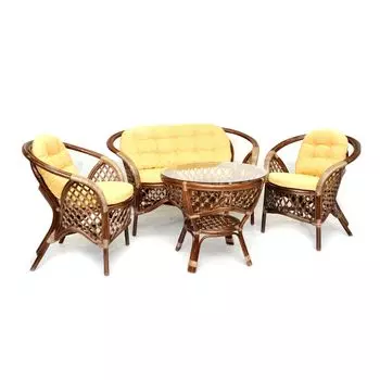 Комплект кофейный melang (ecogarden) коричневый 115x74x70 см.