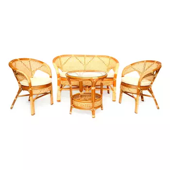 Комплект кофейный пеланги (ecogarden) коричневый 123x78x70 см.