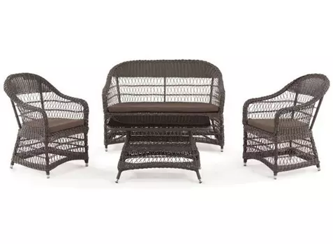 Комплект мебели (bigarden) коричневый 136x90x74 см.