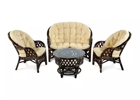 Комплект мебели рузвельт (ecodesign) коричневый 124x90x80 см.