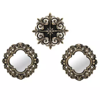 Комплект настенного декора beverlee (3 шт) (to4rooms) золотой 2.0 см.