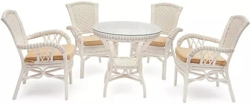 Комплект обеденный «андреа» (bigarden) белый