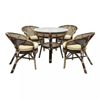 Комплект обеденный java (ecogarden) коричневый 75 см.