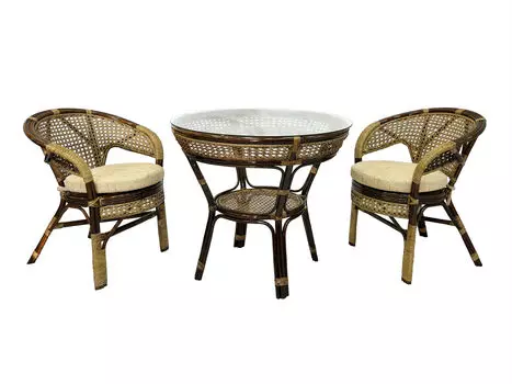 Комплект обеденный java (ecogarden) коричневый 75 см.