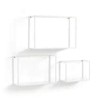 Комплект полок hiba (3 шт) (laredoute) белый 40x28x12 см.