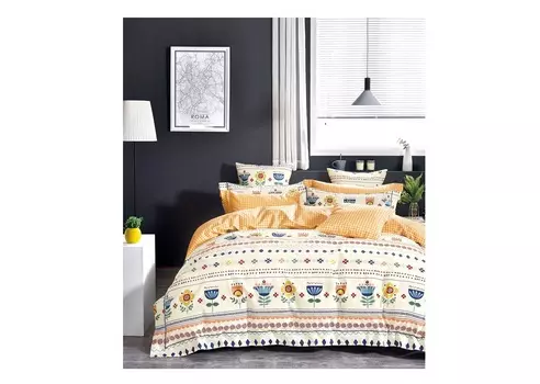 Комплект постельного белья 1473-4xs (1,5-спальный), 2 наволочки (asabella) мультиколор 50x5x37 см.