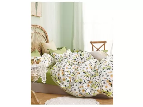 Комплект постельного белья 1563-6 (евро), 4 наволочки (asabella) мультиколор 50x5x37 см.