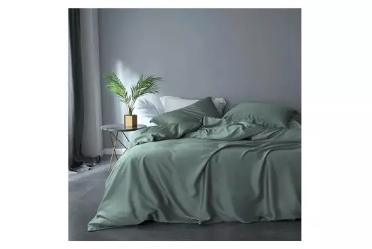 Комплект постельного белья (1,5-спальный) gently green (elhomme) зеленый 43x10x32 см.
