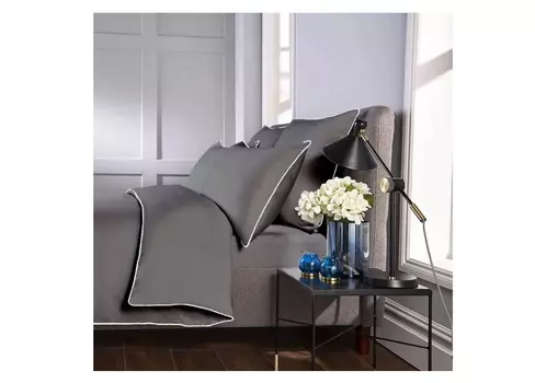 Комплект постельного белья (2-спальный) candy graphite (elhomme) серый 43x10x32 см.