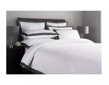 Комплект постельного белья (2-спальный) graphite diamond (elhomme) белый 43x10x32 см.