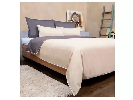 Комплект постельного белья (2-спальный) graphite macaroon (elhomme) серый 43x10x32 см.