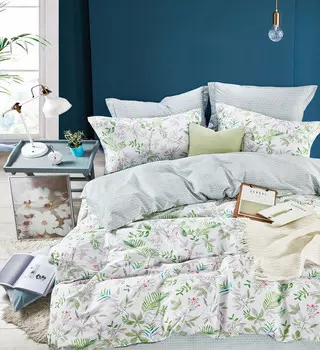 Комплект постельного белья (евро) (asabella) белый 200x220 см.