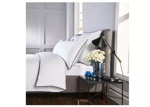 Комплект постельного белья (евро) chic blue (elhomme) белый 43x10x32 см.