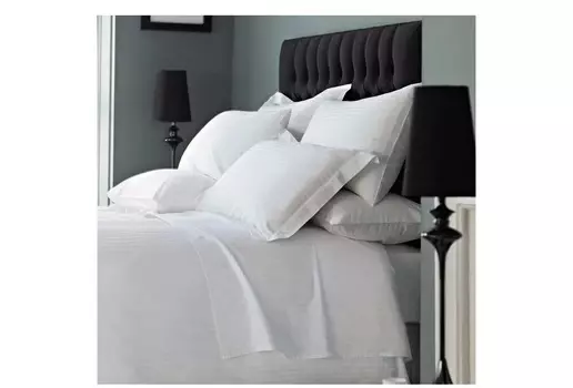 Комплект постельного белья (евро) el stripe №1 (elhomme) белый 43x10x32 см.