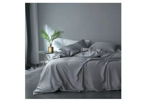 Комплект постельного белья (евро) gently grey (elhomme) серый 43x10x32 см.