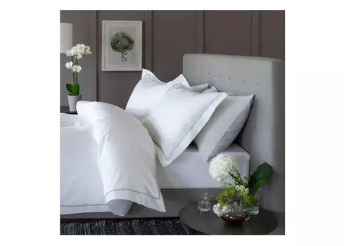 Комплект постельного белья (евро) intimate line sky (elhomme) белый 43x10x32 см.