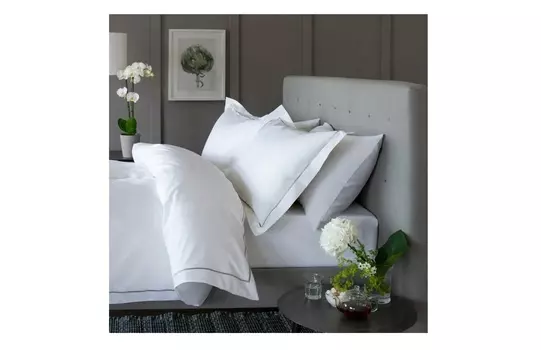 Комплект постельного белья (евро макси) intimate line grey (elhomme) белый 43x10x32 см.