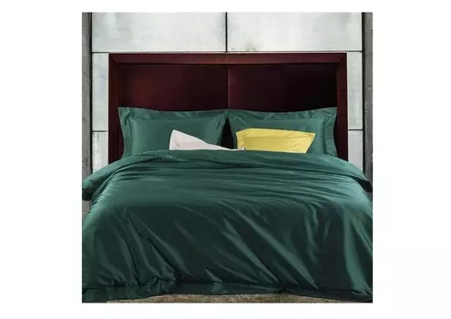 Комплект постельного белья (евро макси) pure green (elhomme) зеленый 43x10x32 см.