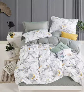 Комплект постельного белья, евро сатин (asabella) мультиколор 50.0x5.0x37.0 см.