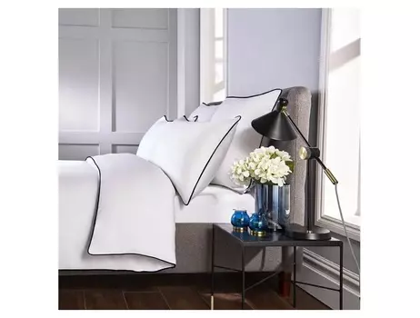 Комплект постельного белья (семейный) chic black (elhomme) белый 43x10x32 см.