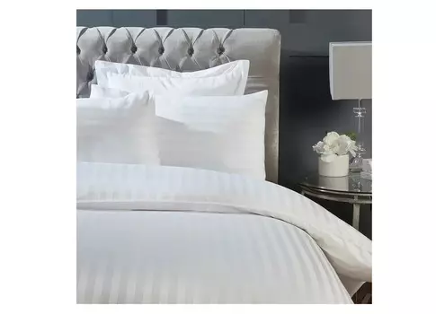 Комплект постельного белья (семейный) el stripe (elhomme) белый 43x10x32 см.