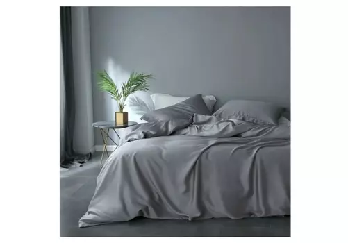 Комплект постельного белья (семейный) gently grey (elhomme) серый 43x10x32 см.