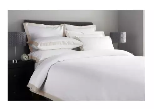 Комплект постельного белья (семейный) sand diamond (elhomme) белый 43x10x32 см.