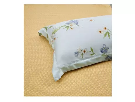 Комплект простыни 240х260 см с 2 наволочками 50х70 см (asabella) голубой 37x5x37 см.