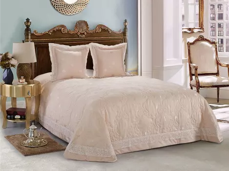 Комплект с покрывалом (asabella) розовый 50.0x15.0x37.0 см.