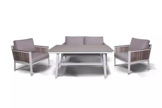 Комплект садовый для лаунж-зоны сан ремо (outdoor) серый 153x84x140 см.