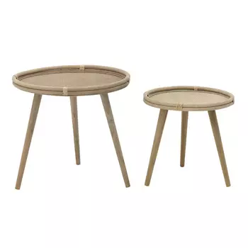 Комплект столиков beringen (2 шт) (to4rooms) бежевый 55 см.