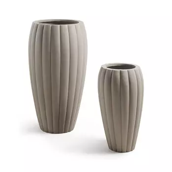 Комплект ваз linn (2 шт) (la forma) серый 80 см.