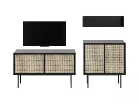 Композиция boho 1 (ogogo) черный 208x90x40 см.