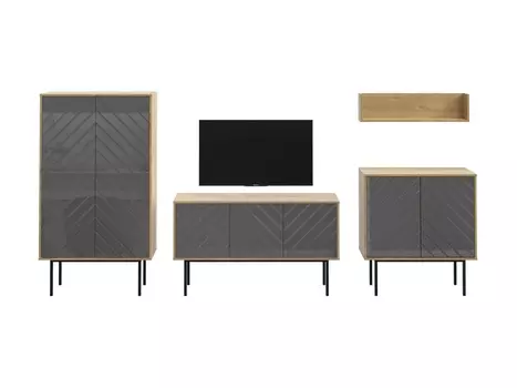 Композиция boho 2 (ogogo) серый 292x150x40 см.