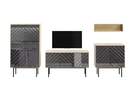 Композиция boho 2 (ogogo) серый 292x150x40 см.