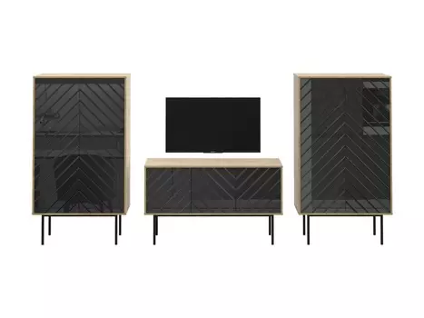 Композиция boho 3 (ogogo) черный 292x150x40 см.