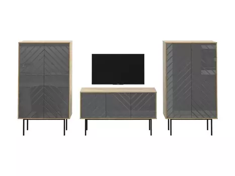 Композиция boho 3 (ogogo) серый 292x150x40 см.