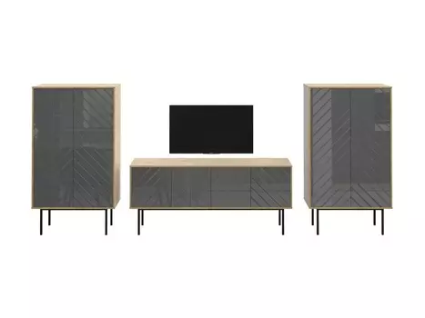 Композиция boho 5 (ogogo) серый 332x150x40 см.