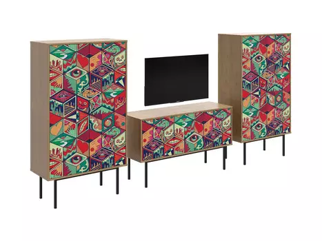 Композиция boho color 3 (ogogo) мультиколор 150x292x40 см.