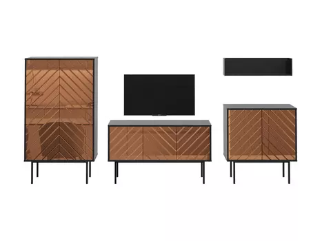 Композиция boho (ogogo) коричневый 292x150x40 см.