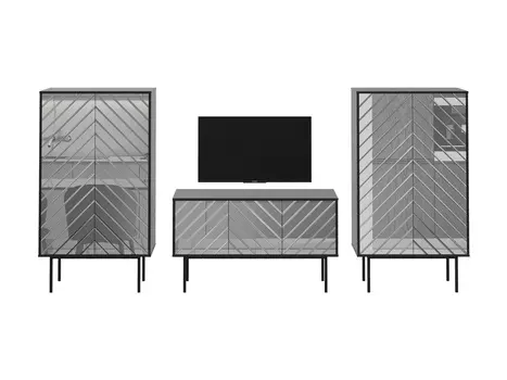 Композиция boho (ogogo) серебристый 292x150x40 см.