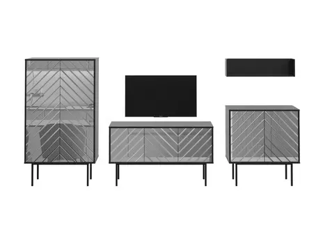 Композиция boho (ogogo) серебристый 292x150x40 см.