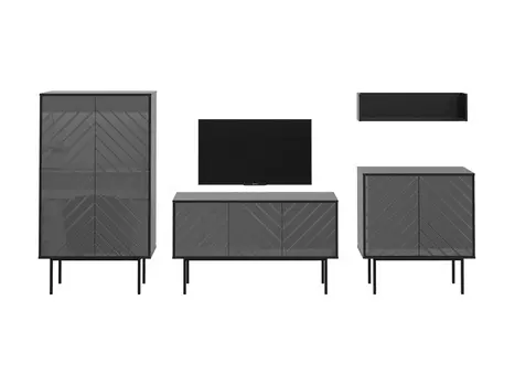 Композиция boho (ogogo) серый 292x150x40 см.